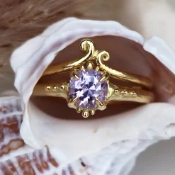 Tomfoolery Gold Kelp Wedding Band Outlet
