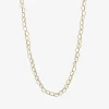 Tomfoolery Gold Lily Chain Link Necklace New