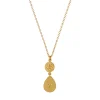 Tomfoolery Gold Love of Nature Heart & Flower Drop Pendant Sale