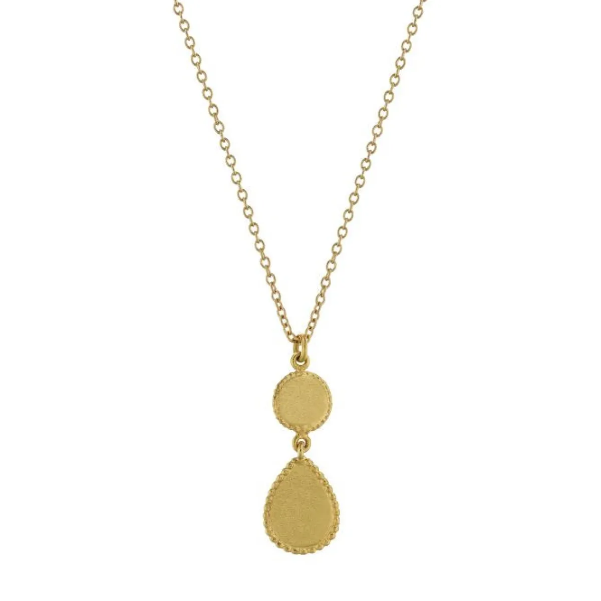 Tomfoolery Gold Love of Nature Heart & Flower Drop Pendant Sale