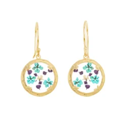 Tomfoolery Gold Mini Floral Drop Earrings in Wisdom Best