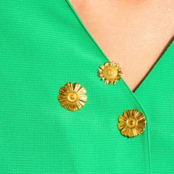 Tomfoolery Gold Mock Meadow Brooch Hot