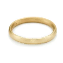 Tomfoolery Gold Oval Section 2.5mm Wedding Band Discount