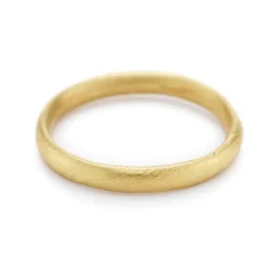 Tomfoolery Gold Oval Section 2.5mm Wedding Band Discount