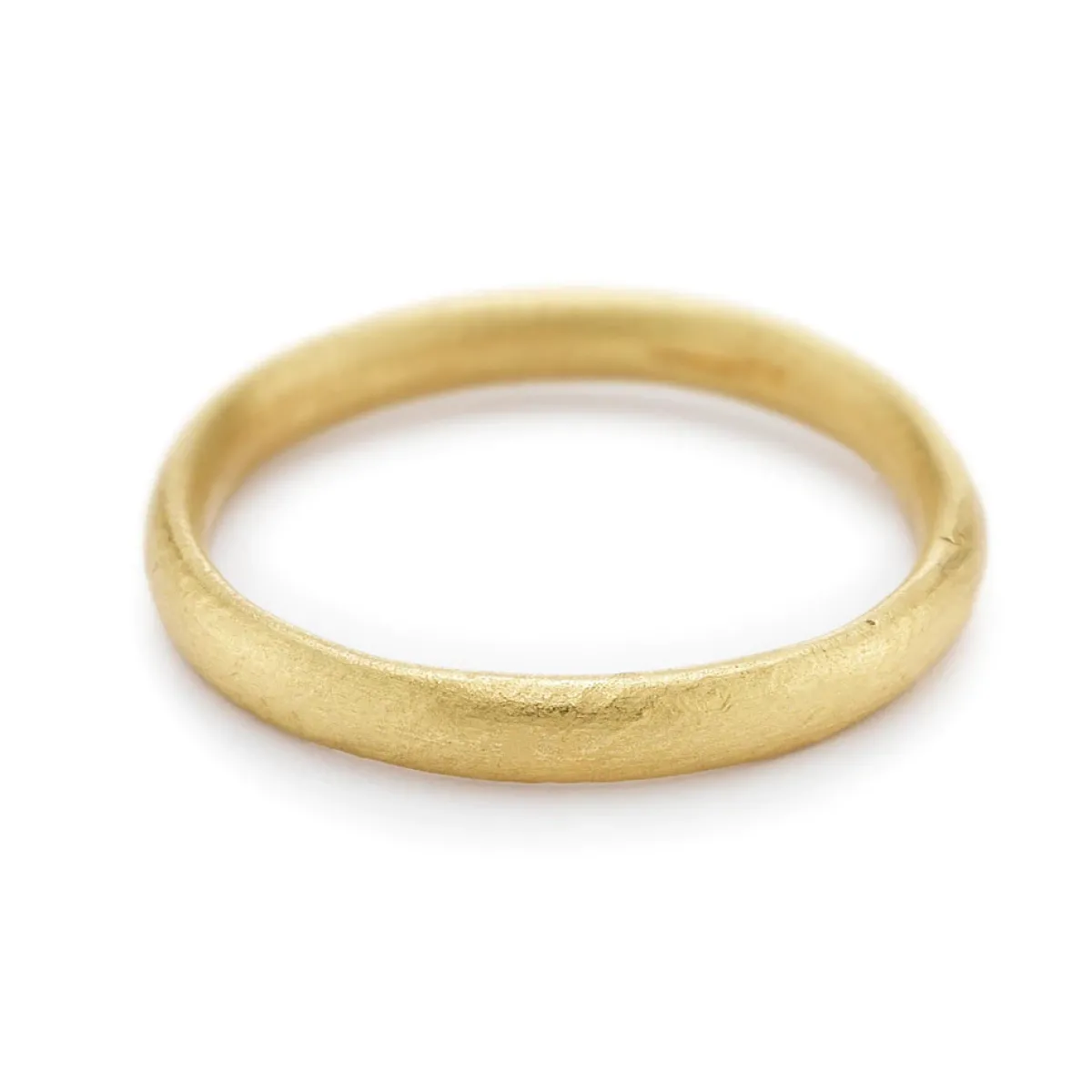 Tomfoolery Gold Oval Section 2.5mm Wedding Band Discount