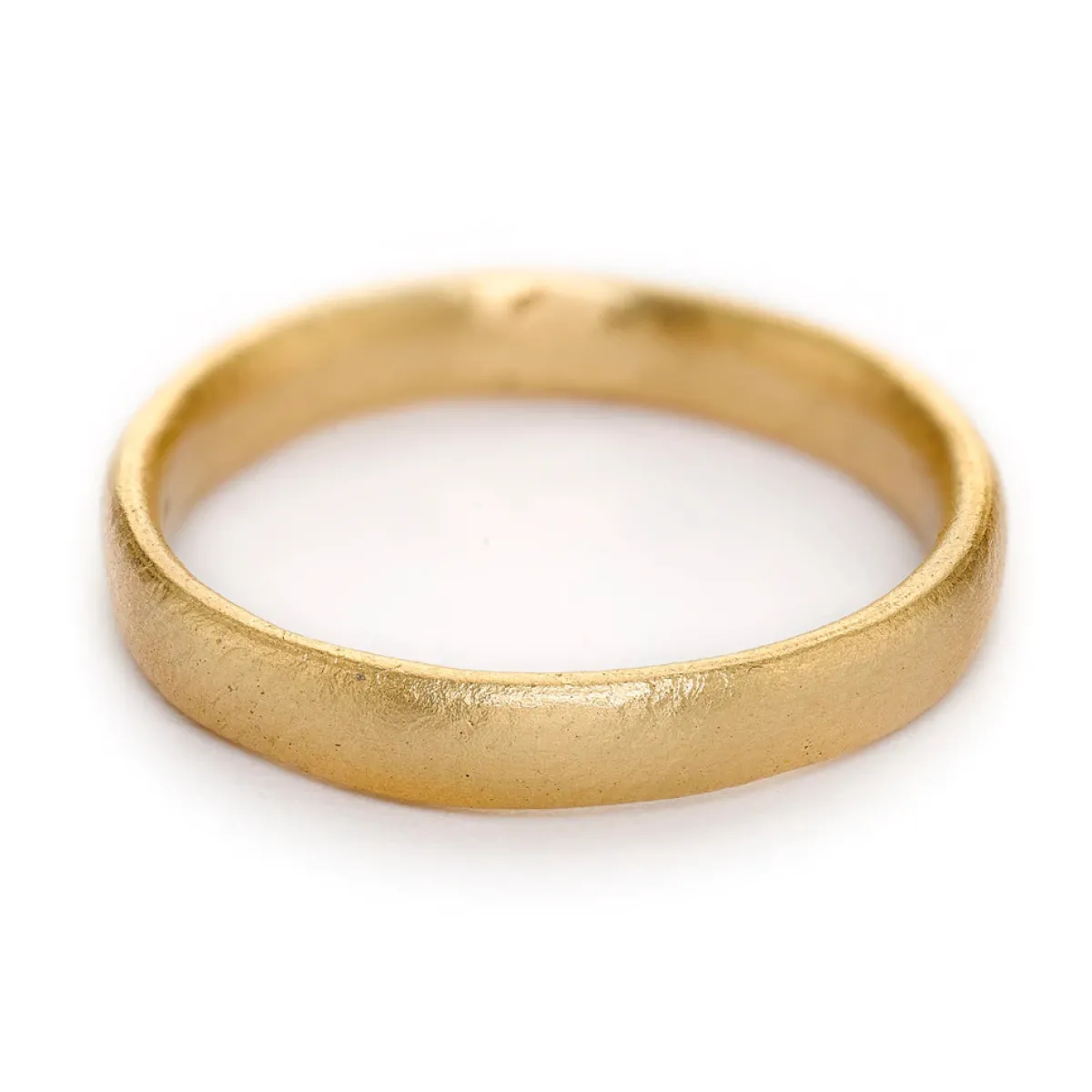 Tomfoolery Gold Oval Section 4mm Wedding Band Discount
