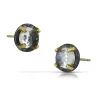 Tomfoolery Gold, Oxidised Silver & White Topaz Studs Sale