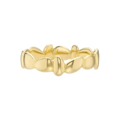 Tomfoolery Gold Pebble Balance Ring Discount