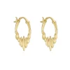 Tomfoolery Gold Pebble Hoops Outlet