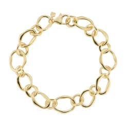 Tomfoolery Gold Pebble Organic Chain Bracelet Online