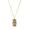 Tomfoolery Gold Plated Mini Leopard Gummy Bear Pendant Sale