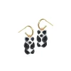Tomfoolery Gold Plated Mini Panda Gummy Bear Hoop Earrings Clearance