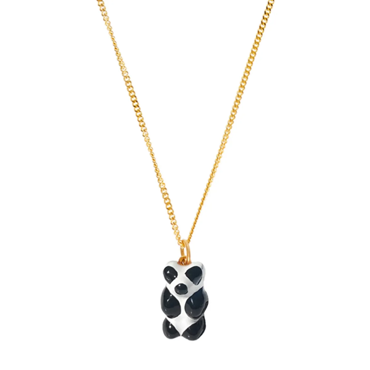 Tomfoolery Gold Plated Mini Panda Gummy Bear Pendant Outlet