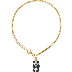 Tomfoolery Gold Plated Mini Panda Gummy Bear Bracelet Clearance