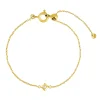 Tomfoolery Gold Plated Petite Square Gem Bracelet Online