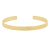 Tomfoolery Gold Plated Princess Cut Gemstone Cuff Discount