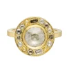Tomfoolery Gold Puzzle 1.64ct Round Rose Cut Diamond Ring Best