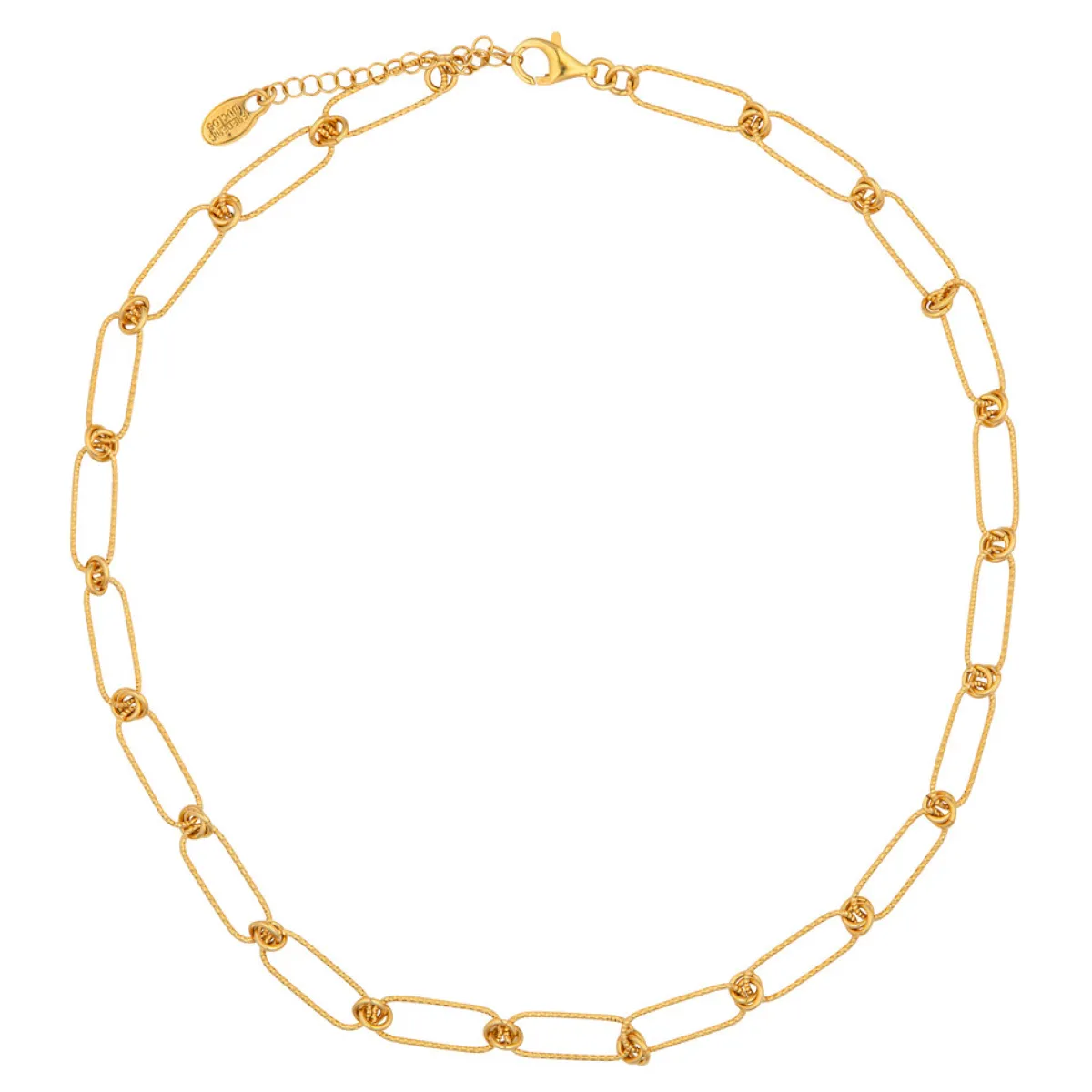 Tomfoolery Gold Rectangular Kira Necklace Online