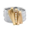 Tomfoolery Gold Ribbon Art Ring Discount