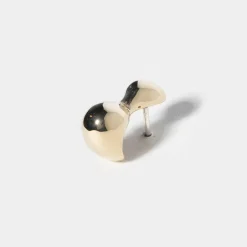 Tomfoolery Gold Sculptural Chamelle Stud Outlet