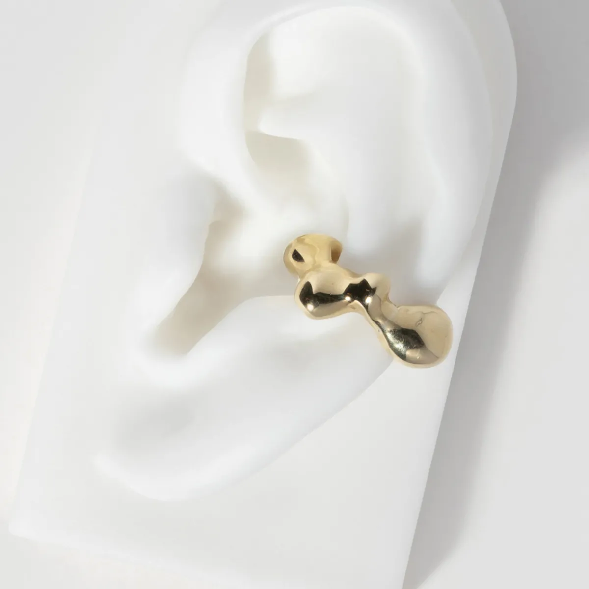 Tomfoolery Gold Sculptural Seep Ear Cuff Online