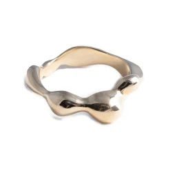 Tomfoolery Gold Sculptural Seep Ring Best