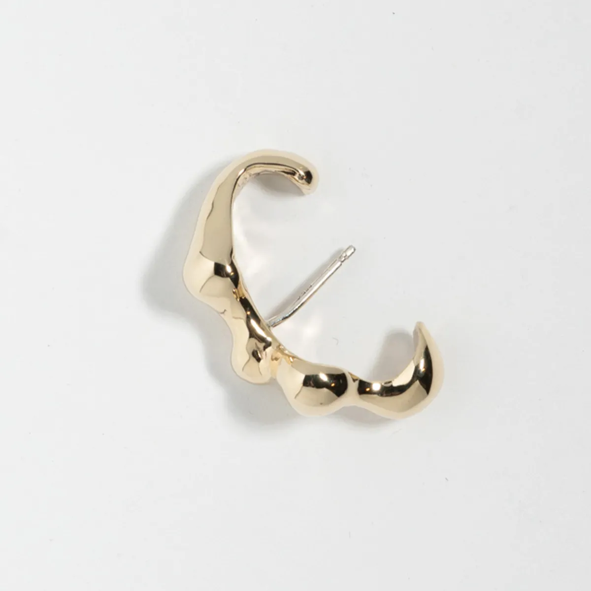 Tomfoolery Gold Sculptural Seep Stud Sale