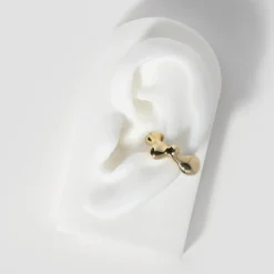 Tomfoolery Gold Sculptural Seep Stud Sale