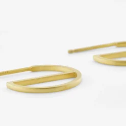 Tomfoolery Gold Small Carla Hoops Clearance
