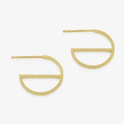 Tomfoolery Gold Small Carla Hoops Clearance