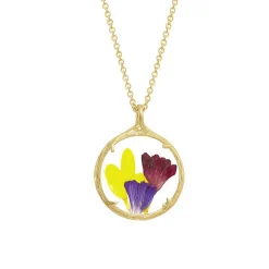 Tomfoolery Gold Small Floral Bouquet Pendant in Kaleidoscope Online
