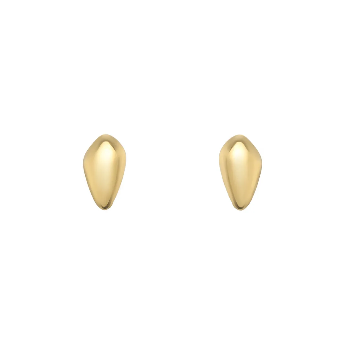 Tomfoolery Gold Small Pebble Studs Online