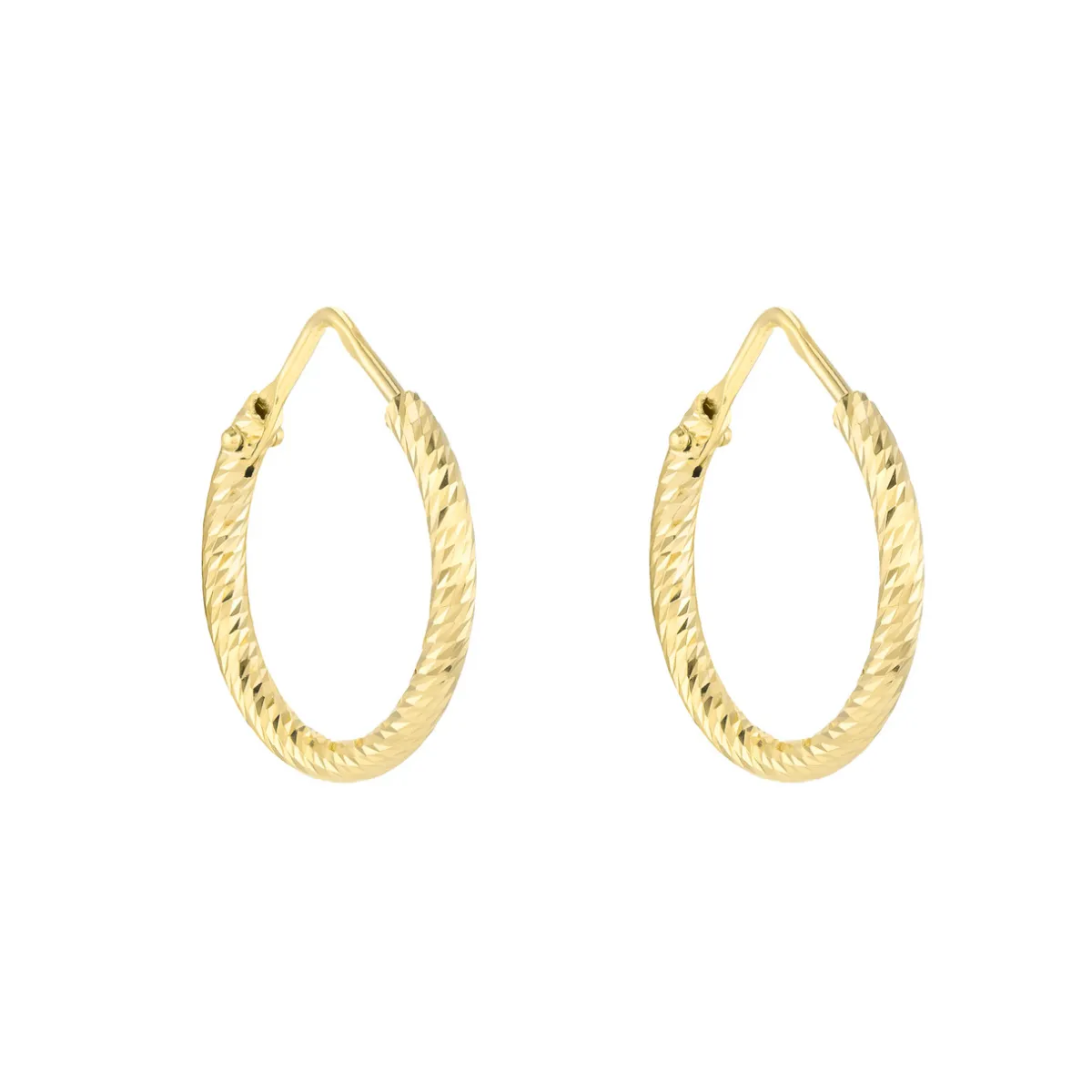 Tomfoolery Gold Sparkle Hoops Outlet