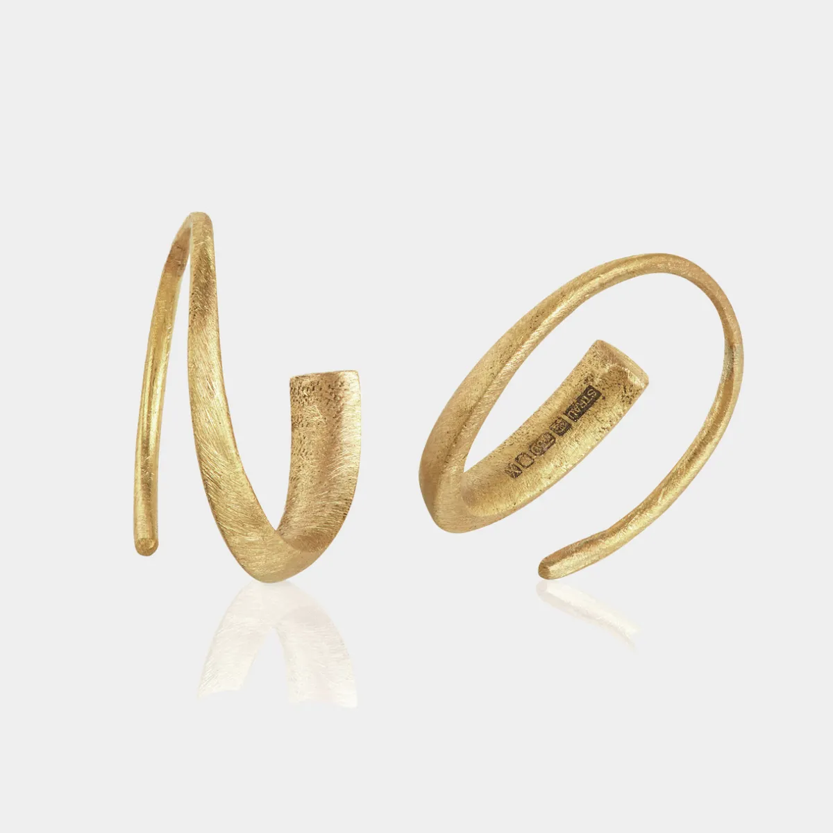 Tomfoolery Gold Tapered Signature Hoops Sale