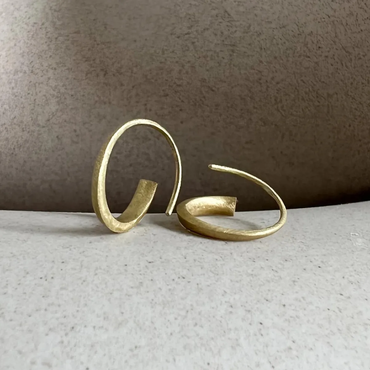 Tomfoolery Gold Tapered Signature Hoops Sale