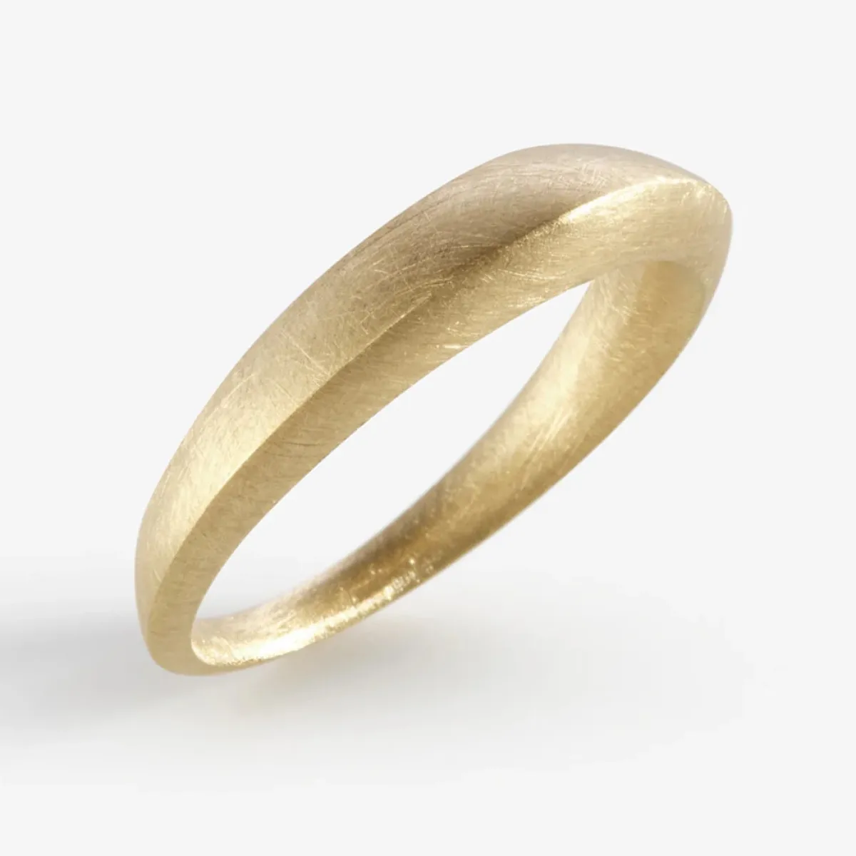 Tomfoolery Gold Tapered Signature Ring Fashion