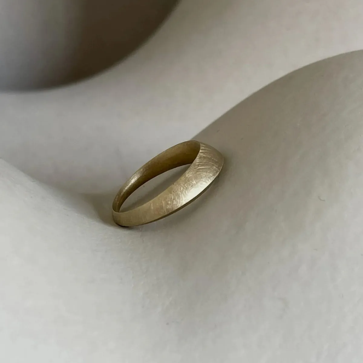 Tomfoolery Gold Tapered Signature Ring Fashion