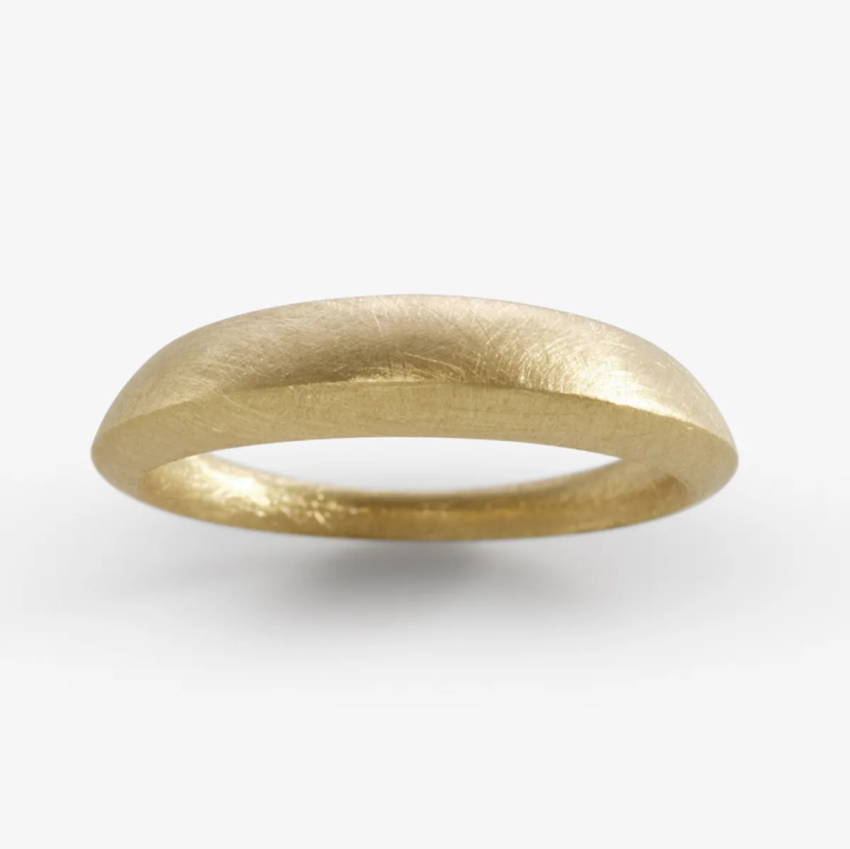 Tomfoolery Gold Tapered Signature Ring Fashion