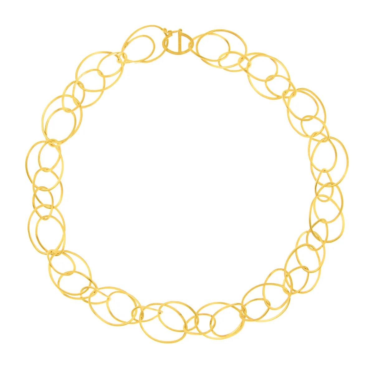 Tomfoolery Gold Tenderly Double Oval Chain Link Necklace Online