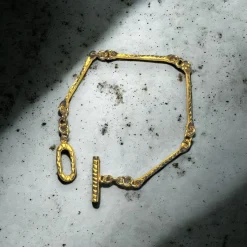 Tomfoolery Gold Teodora Bars Bracelet Sale