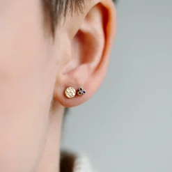 Tomfoolery Gold Tiny Catkin Studs Clearance
