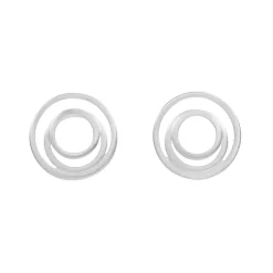 Tomfoolery Gold Triple Circle Studs Clearance
