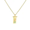 Tomfoolery Gold, Turquoise & Sapphire Pendant Clearance