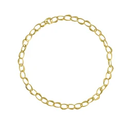 Tomfoolery Gold-Plated Silver Heavy Seed Link Necklace Clearance