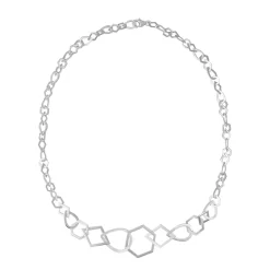 Tomfoolery Gradual Multi Shape Chain Necklace Clearance