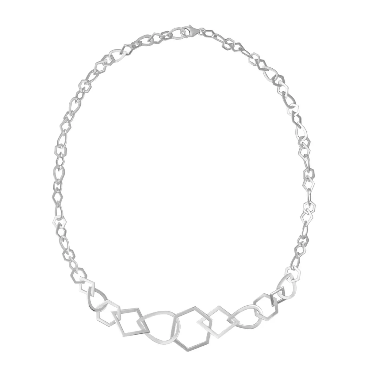 Tomfoolery Gradual Multi Shape Chain Necklace Clearance