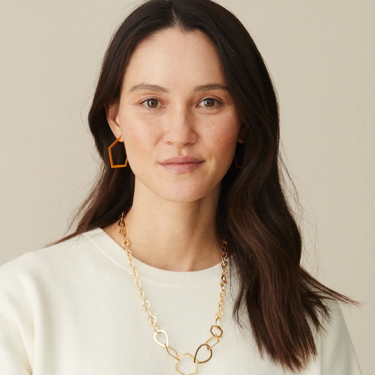 Tomfoolery Gradual Multi Shape Chain Necklace Clearance