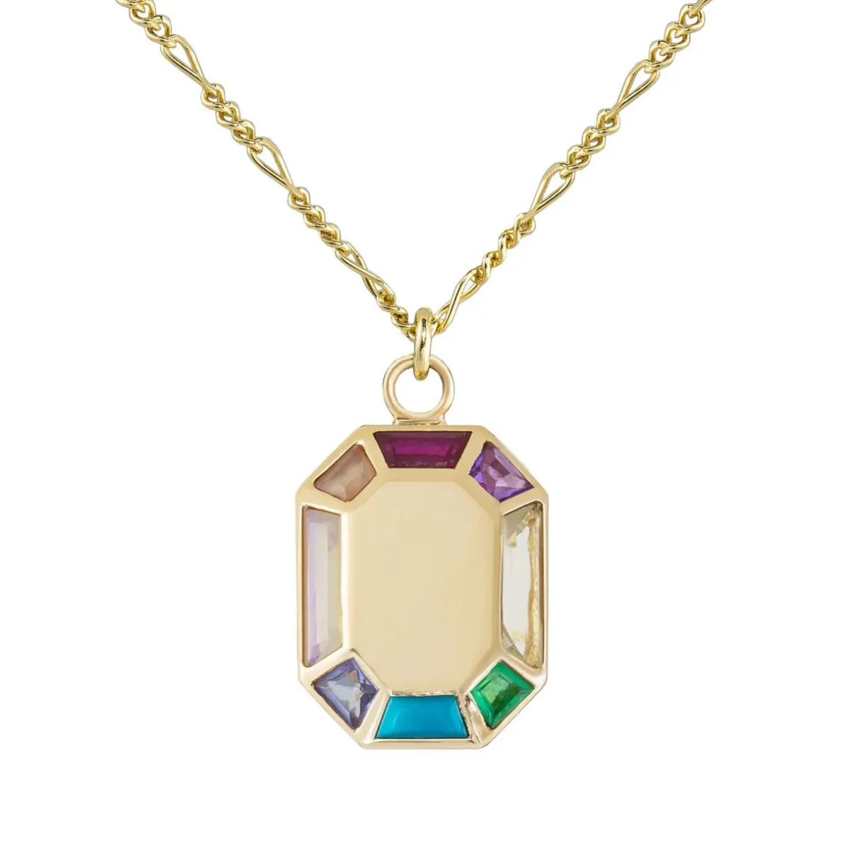 Tomfoolery Grande Rainbow Octagon Charm Outlet