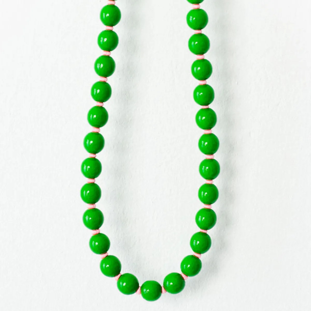 Tomfoolery Green & Rose Perlen Wooden Beaded iPhone & Keychain New