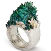 Tomfoolery Green & Silver Fire Ring Hot